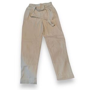 Tied waisted leather pants